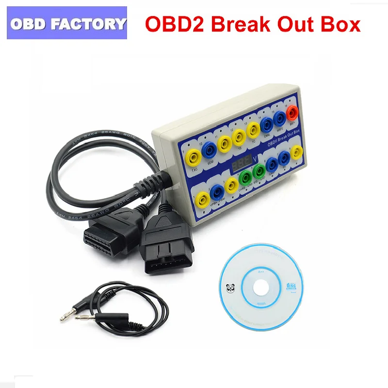 Лучший автомобильный разрывной бокс OBDII OBD2 OBD 2 детектор протокола может