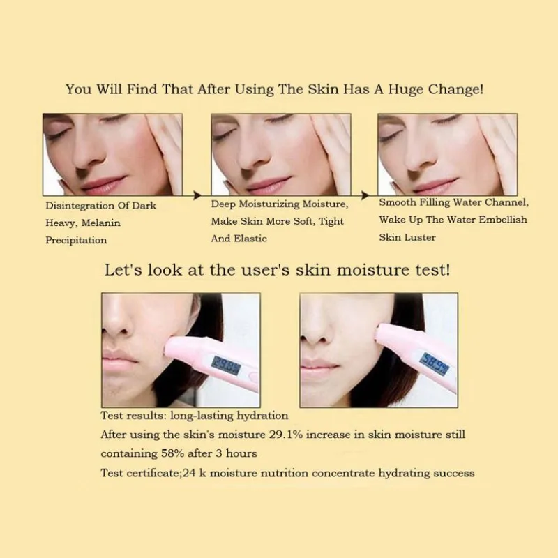 

24K Gold Face Serum 30ml Liquid Essence Firming Moisturizing Anti-Wrinkle Anti-Aging Skin Care Face Maquillaje Mujer maquiagem