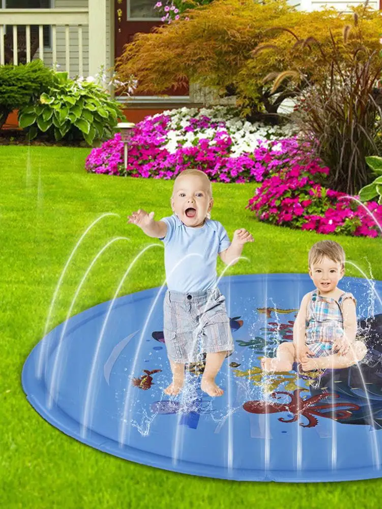 

Summer Children Play Water Mat Water Spray Colorful Mat Inflatable PVC Outdoor Baby Water Cushion For Outdoor Playing