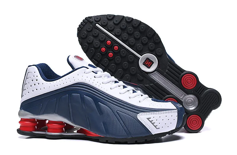 Мужские кроссовки, новинка, дизайнерские мужские кроссовки Shox R4, роскошные кроссовки NZ, тройные черные белые уличные спортивные кроссовки - Цвет: 17