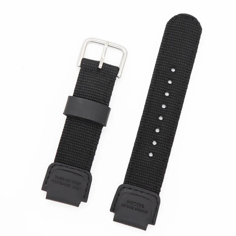 

Кожаный нейлоновый ремешок премиум-класса для Casio AQ-S810, SGW-400H, 18 мм, толстый нейлоновый холщовый ремешок, спортивный водонепроницаемый сменны...
