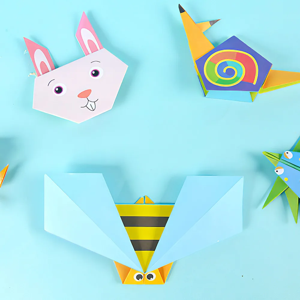 

108Pcs/Set Baby Craft Toys Cartoon Animal Origami Paper Cutting Book Kids Paper Cut Puzzle Early Learning Educational Toys Gifts