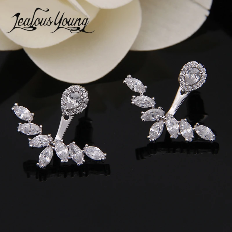Серьги гвоздики женские с фианитами на шею WE064|drop stud earrings|fashion earringsstud earrings |