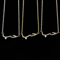 crystal love necklace for women gold silver color choker necklaces statement jewelry accessories friendship lover gift arabic