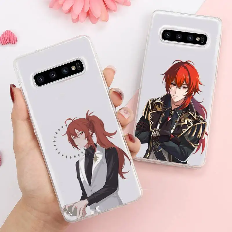 

Genshin Impact Diluc game Phone Case Transparent For Samsung Galaxy A S Note 9 10 51 50 71 70 80 20 21 30s ultra plus