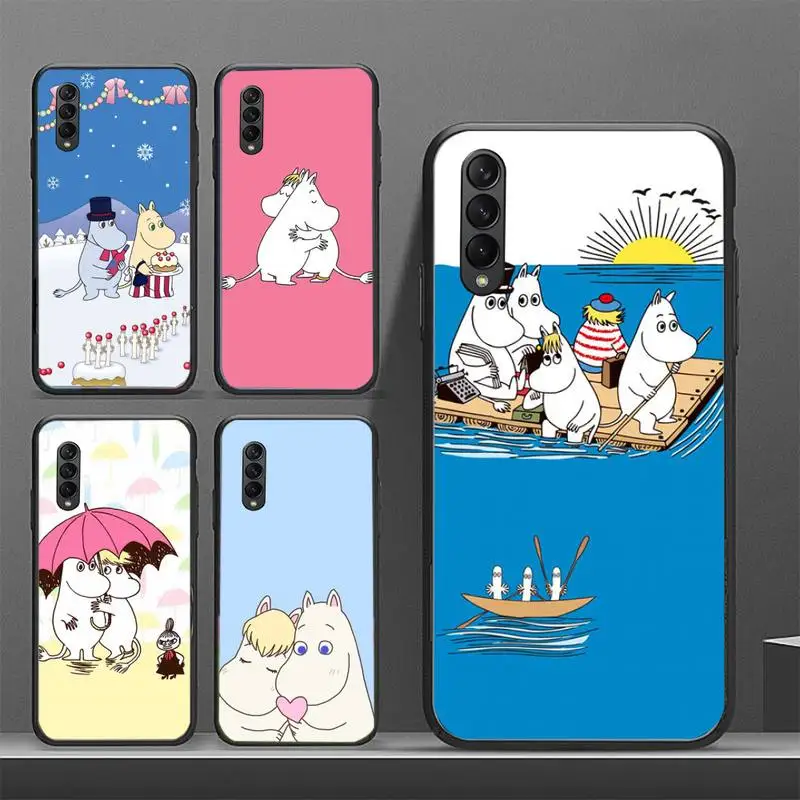 

Moomintroll Cartoon Cute moomines Phone Case for Samsung Galaxy J4 J5 J6 J7 J8 Note5 7 8 9 10 20 prime plus lite ultra pro cover