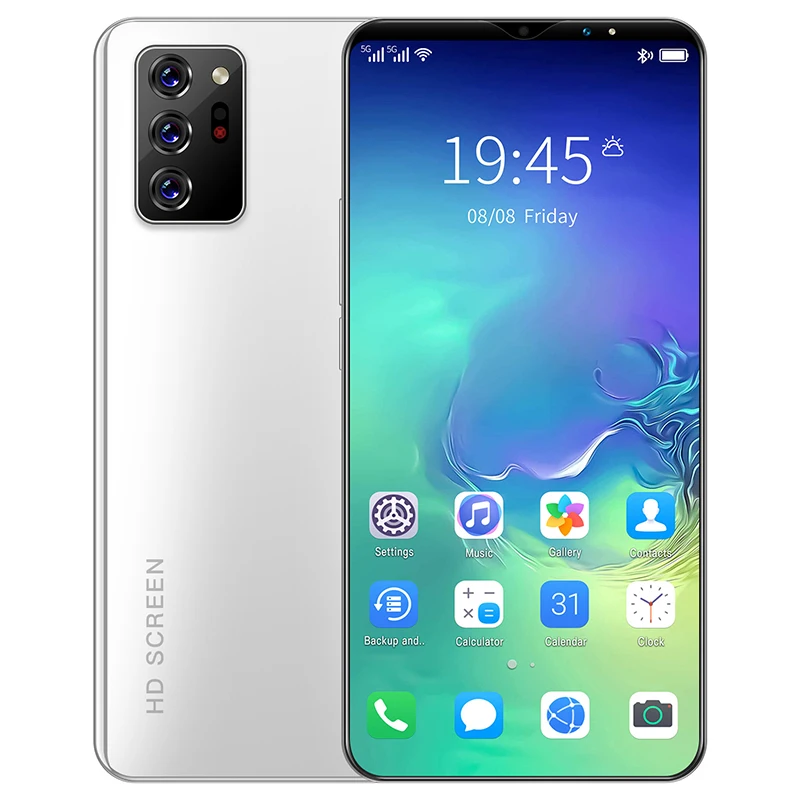 

Global version NOTE20u 6.1 inch Smart phone Android 9.0 4800mah 8+16MP 10-core Triple Back Camera Phone Send mobile phone case