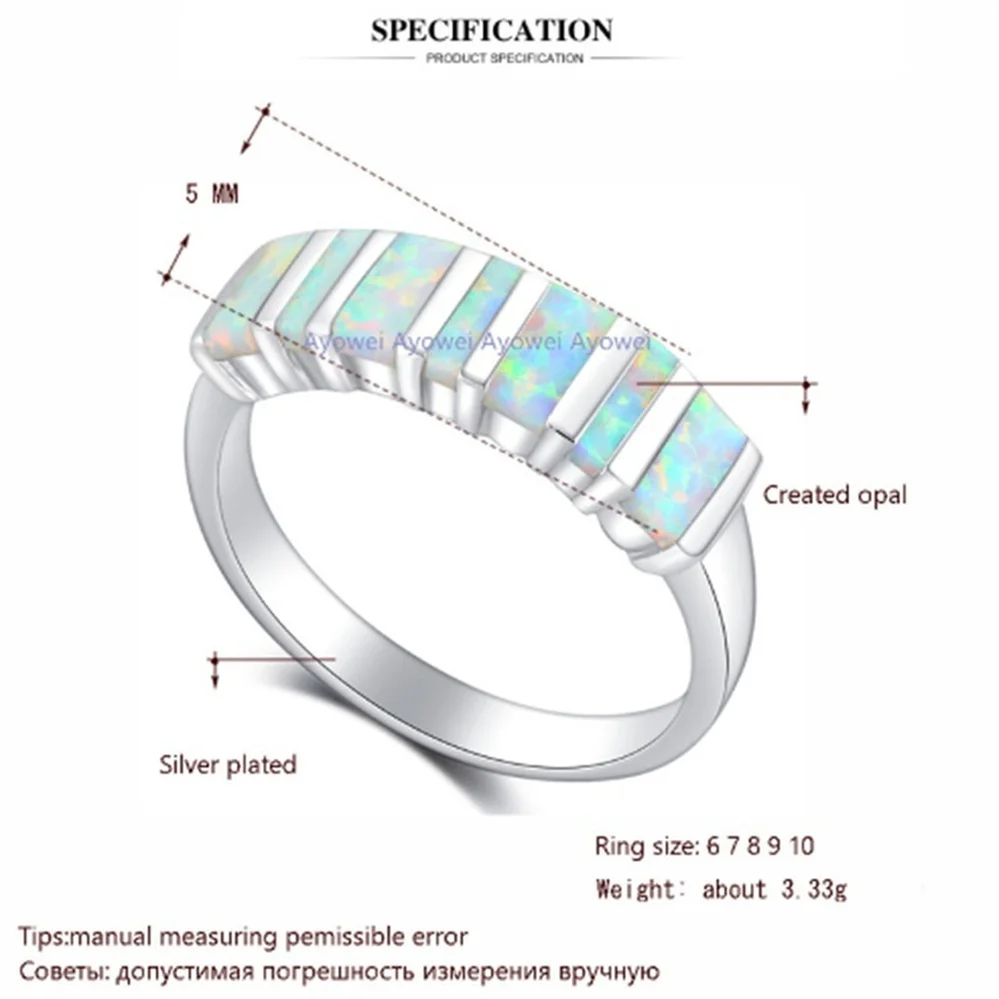 

Fashion Glamour Romantic Opal Men's Women's Holiday Gift Ring Boutique Jewelry Jewelry Wholesale