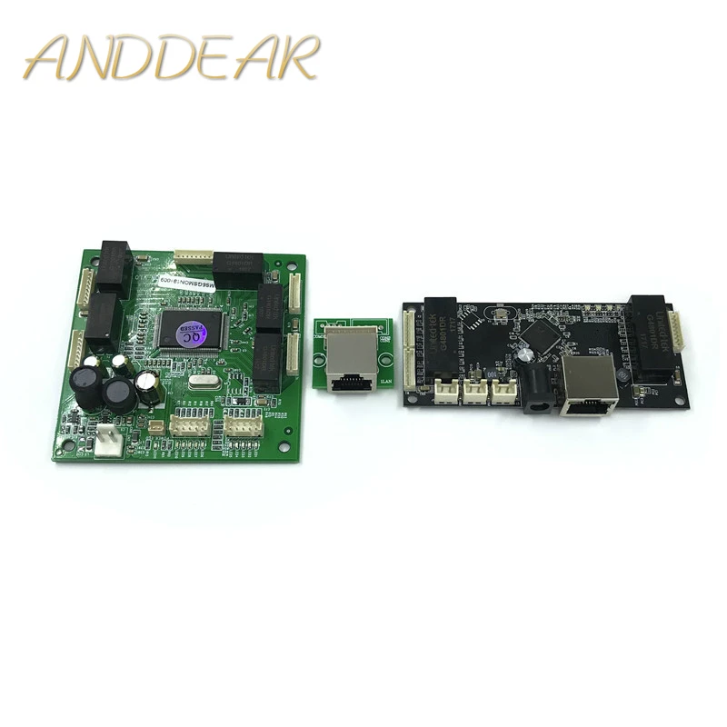 DC 12V промышленный модуль коммутатора Ethernet 10/100/1000 Мбит/с 4/5/6 порт PCBA плата OEM