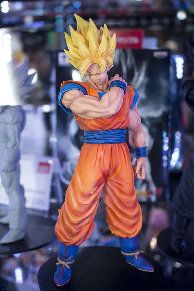 Z Goku Super SaiYan Пробуждение Гохан отец плавки Вегета ПВХ Аниме Фигурка DBZ