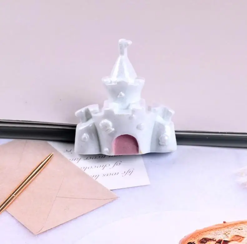 10 шт./лот милый замок мечты с плоским основанием Кабошон из смолы для детей бант