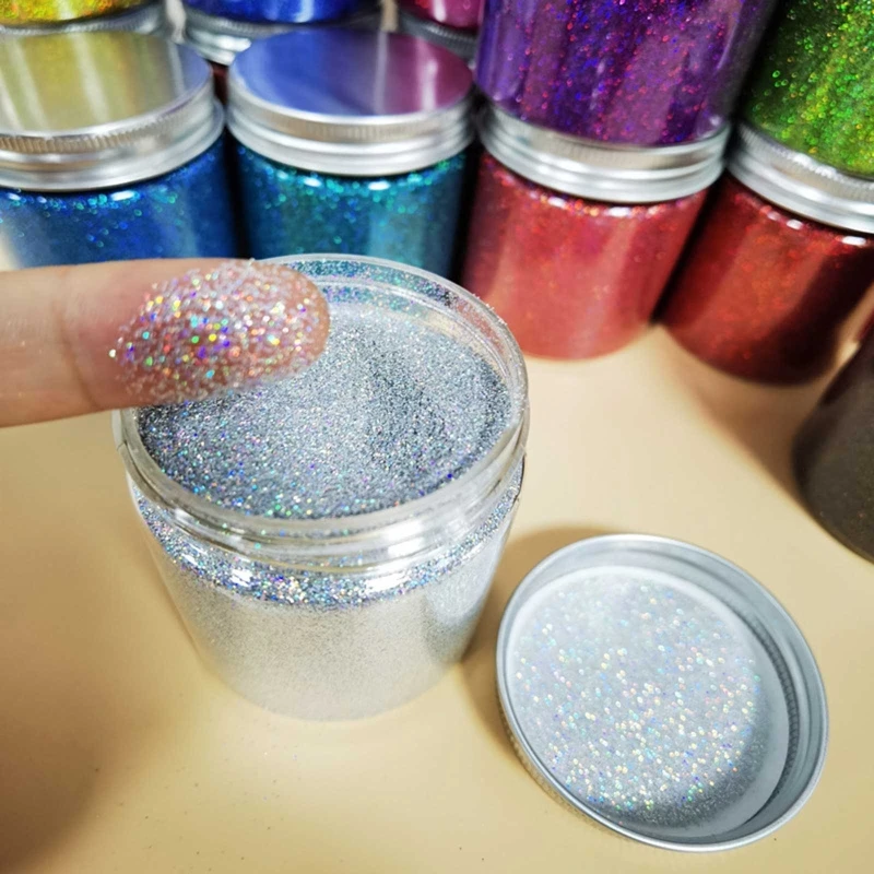 

24 Color Optional Holographic Glitter Powder Craft Glitter for Arts Slime Decor