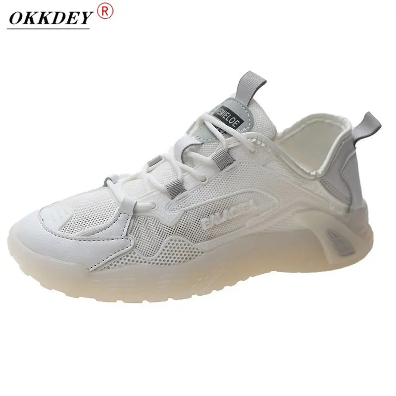 

OKKDEYLadies summer mesh small white shoes breathable 2021 new soft-soled casual shoes thin board shoes student running shoes