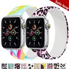 Ремешок силиконовый Solo Loop для Apple Watch Band 44 мм 40 мм 45 мм 41 мм 42 мм 38 мм, iWatch 543SE67