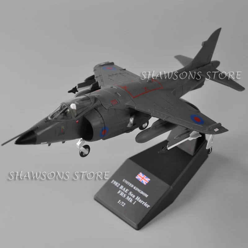 1: 72 Масштаб литья под давлением военная модель игрушки Sea Harrier FRS MK I реактивный