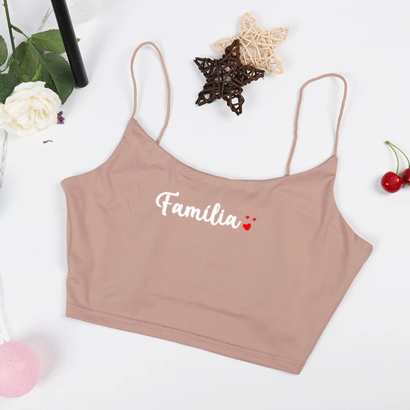 

Short Vest Sleeveless Women Lingerie Street Wear Letter Tank Black Underwear Crop Tops Femme Sexy Sling Clothing Bustier Top