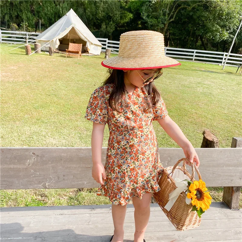 Детское летнее платье-годе с воланом | Детская одежда и обувь