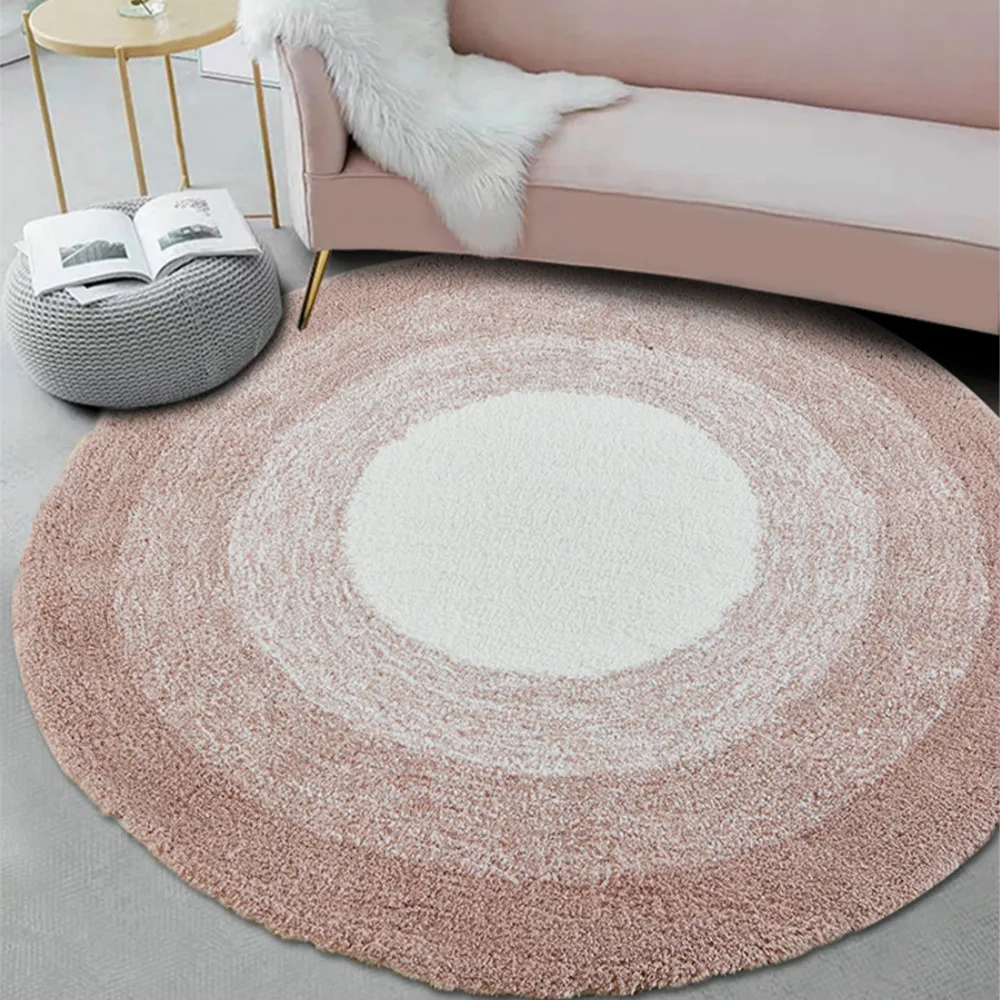 Скандинавский простой коврик для дивана Ins круглый ковер нескользящее одеяло