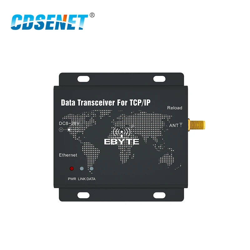 

868 МГц, 915 МГц, новый модем LoRa 30 дБм SX1262, Ethernet, беспроводной модем, прозрачный модуль передачи (Φ 900SL30-ETH)