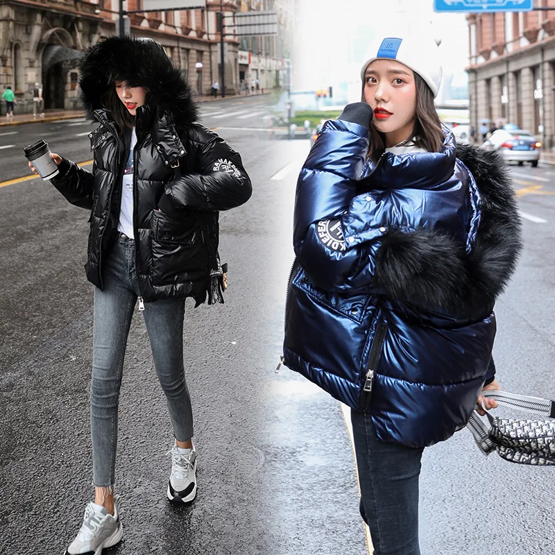 Женская куртка на меху Abrigos Mujer Invierno зимняя с хлопковой подкладкой для женщин 2019| |