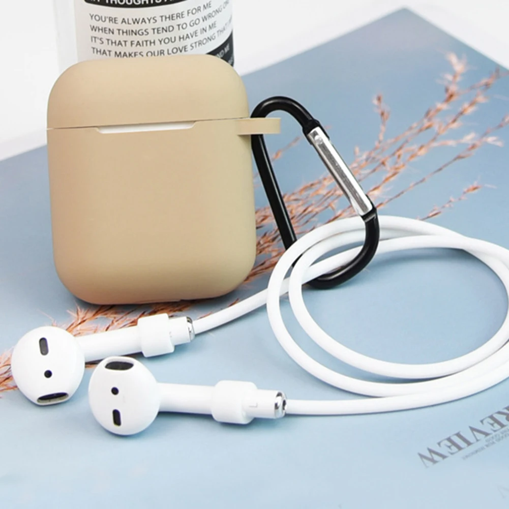 Защитный чехол для наушников ящик хранения с карабином Air Pods 1 2|Аксессуары