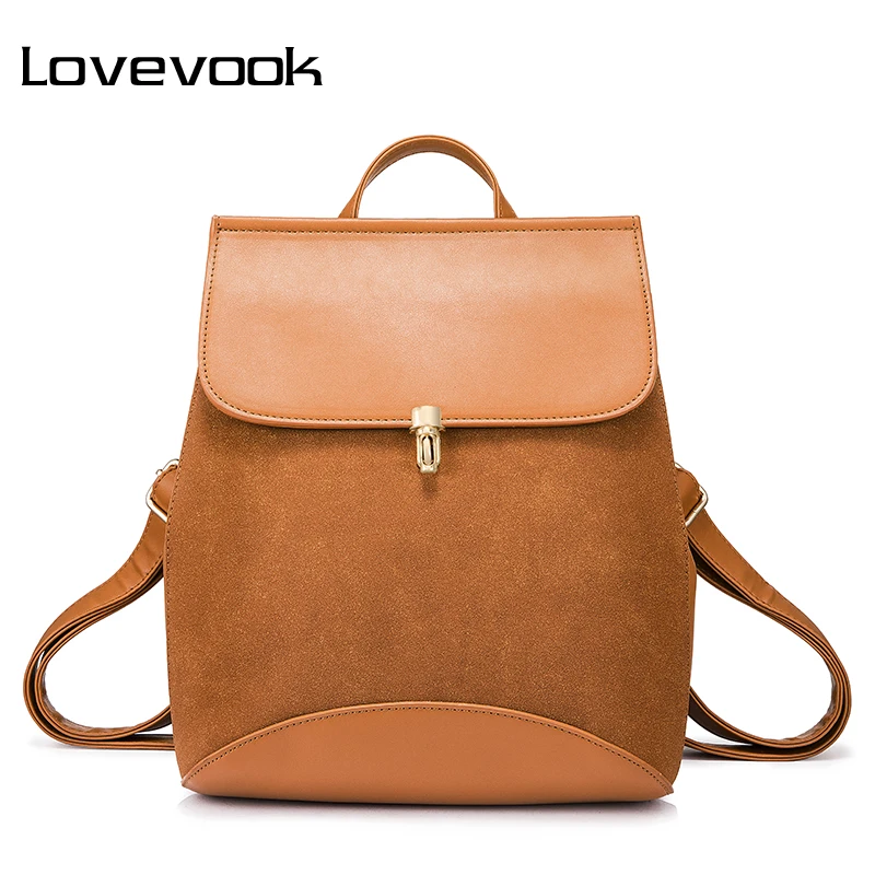 Женский большой рюкзак LOVEVOOK, школьный портфель для девочки, сумка через плечо с регулируемым плечевым ремнем, сумка на плечо с короткими ручками для школы, из исскуственной и матовой кожи