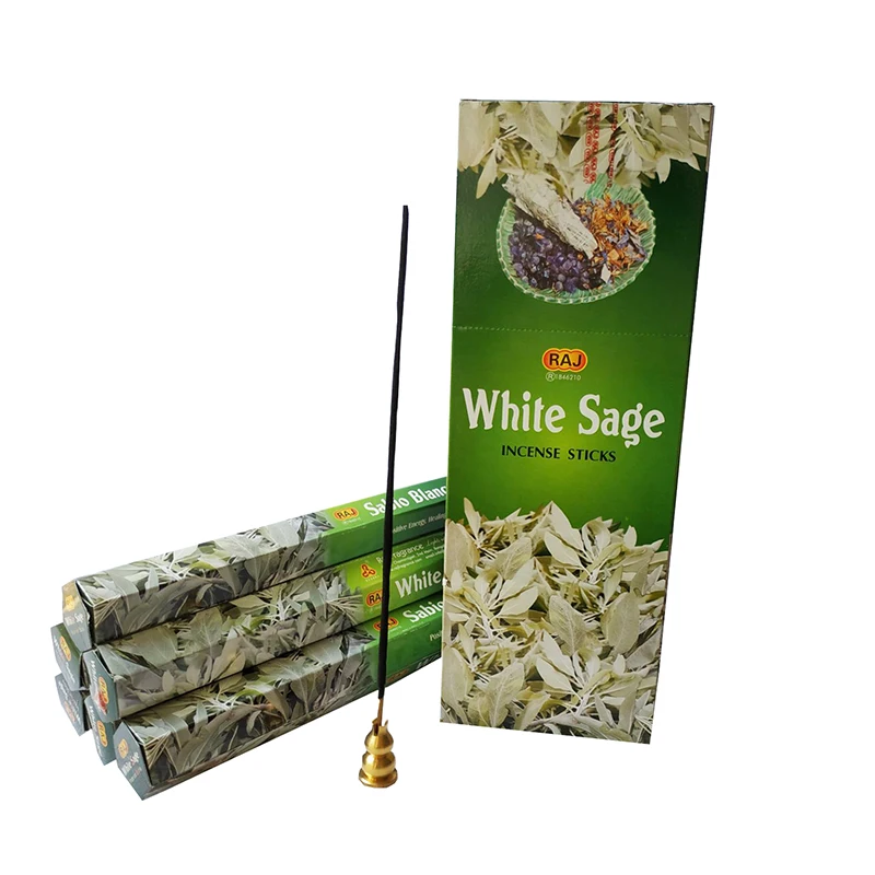 1 маленькая коробка Индийские благовония белый шалфей палочки лаванда Жаммин