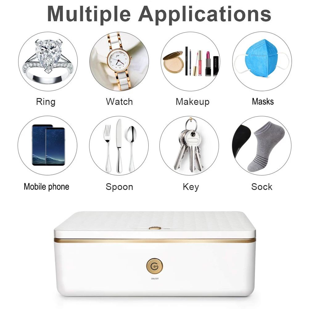 

UV Sterilizer Ozone Automatic Disinfection Box Professional UV Box For Phone Jewelry Glasses Pacifiers Underwear Portable USB