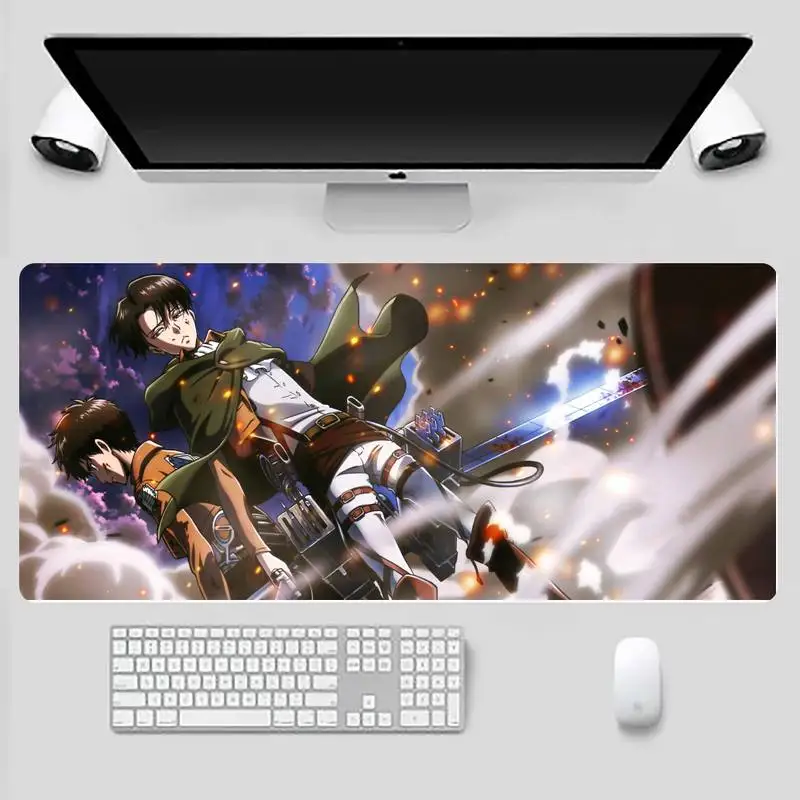 

attack on titan Gamer Speed Mice Retail Small Rubber Mousepad X XL XXL Non-slip Cushion Thickness 2mm LockEdge equal LE