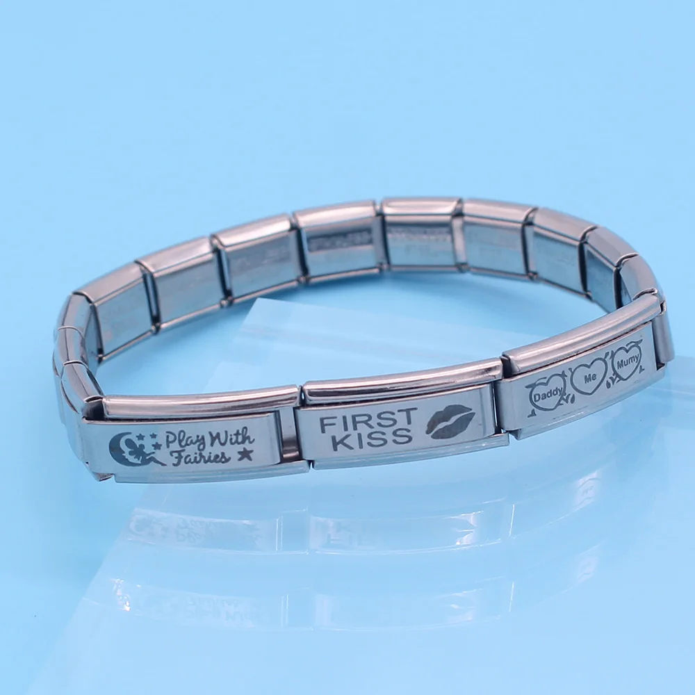 Hapiship Нержавеющая сталь поцелуй Русалочка сердце Let It Go итальянский Шарм Подходит