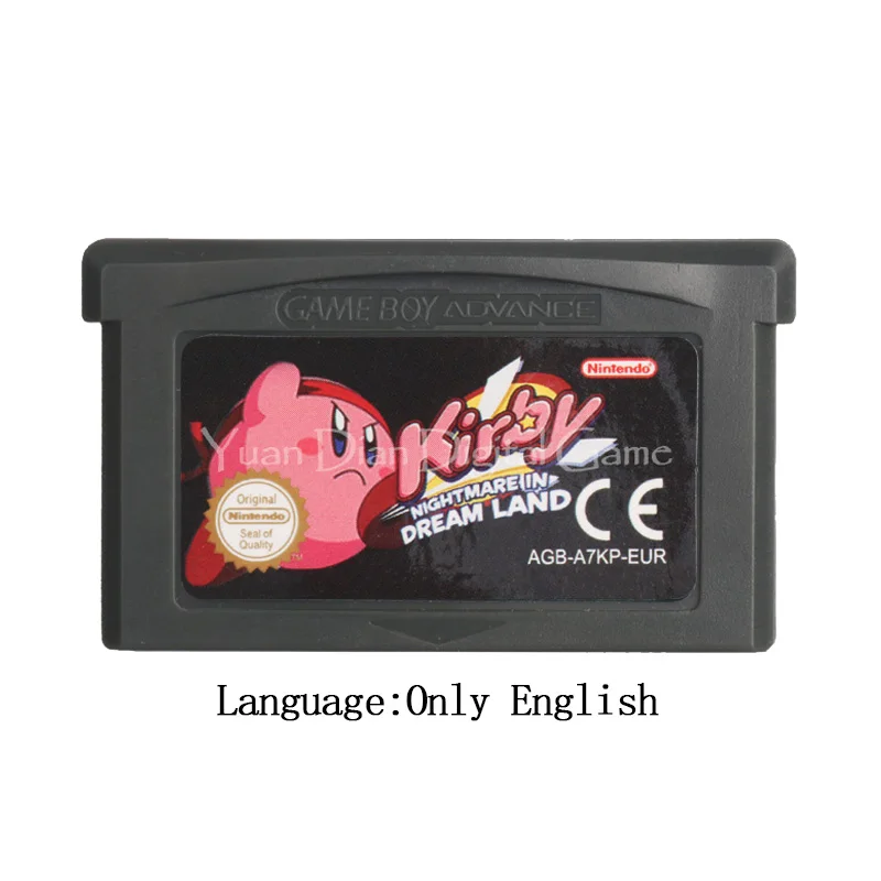 Картридж для видеоигр Nintendo GBA консоль консоли Kirby nightin Dream Land европейская версия |