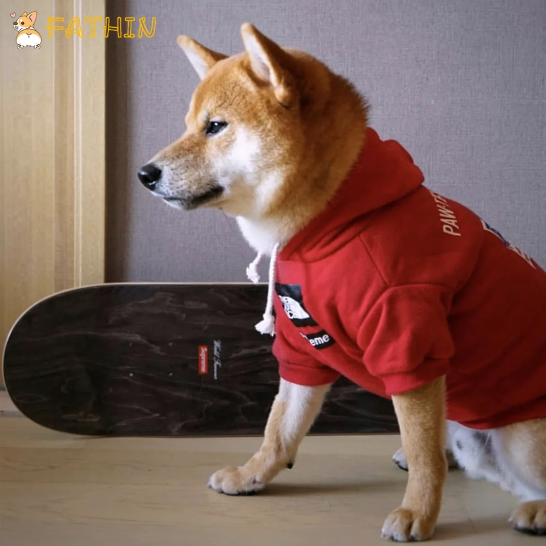 FATHIN теплая толстовка Adidog французская одежда для бульдога собака спорт ретро-худи одежда для домашних животных S-XXL