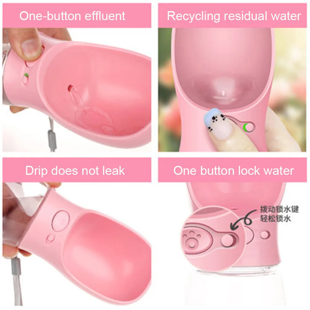 Портативная бутылка для воды Boxi маленьких и больших собак дорожная кошек товары