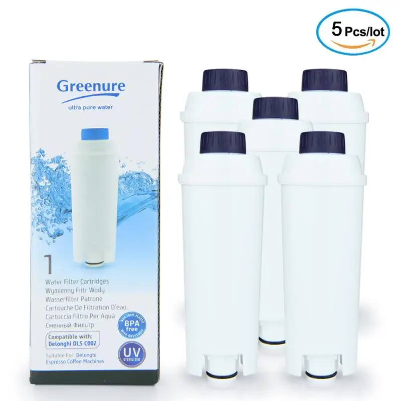 

Coffee filter, compatible with De'Longhi 5513292811, DLS C002, CFL-950, SER3017, ECAM / ESAM / series, EC680, BCO420 5 pieces