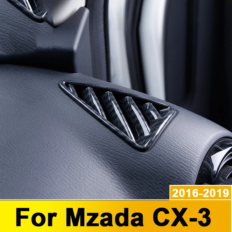 Для Mazda CX3 CX 3 2016 2017 2018 2019 хром Передняя панель вентиляционного отверстия отделка