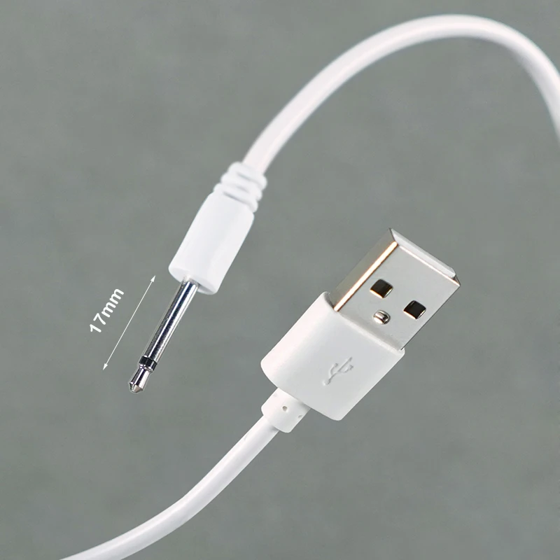 Вибратор с зарядным кабелем USB зарядный шнур для мастурбатора фаллоимитатор