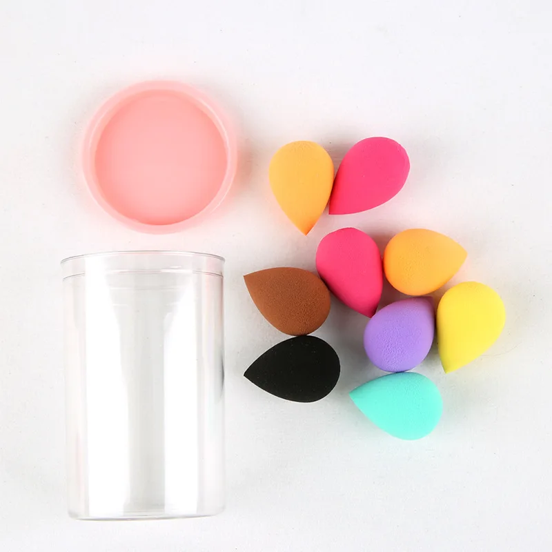 

9pcs Makeup Egg Dry & Wet Non-latex Soaking Water Becomes Makeup Cosmestic Foundation Sponge Beauty Powder Puff