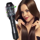 Одношаговая щетка для сушки волос, вращающаяся щетка для горячего воздуха с отрицательными ионами, выпрямитель для волос, плойка, щетка, инструменты для укладки волос в салоне, домашние инструменты, 1000 Вт