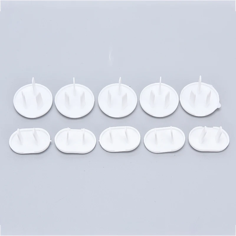 Enchufe de alimentaci&oacute;n para ni&ntilde;os y beb&eacute;s, Protector de seguridad, clavijas antidescargas el&eacute;ctricas, 10 Uds.-5