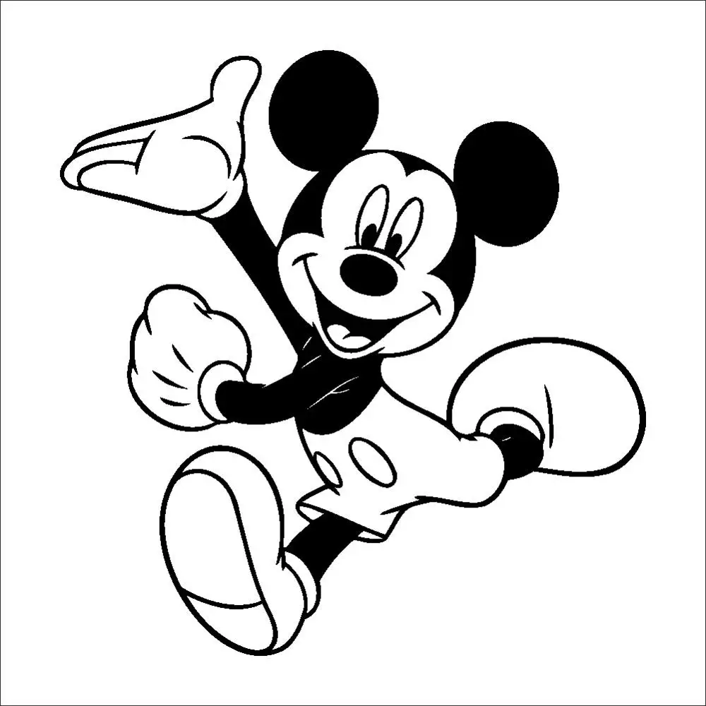 Самоклеящиеся наклейки из мультфильма Disney Микки и Минни Маус для детской комнаты