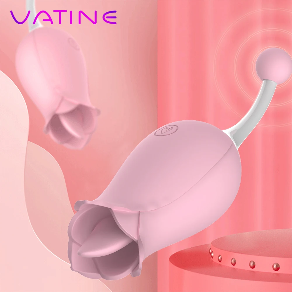 VATINE 10 скоростной Женский Вибратор для стимуляции точки G лижущий язык двойная