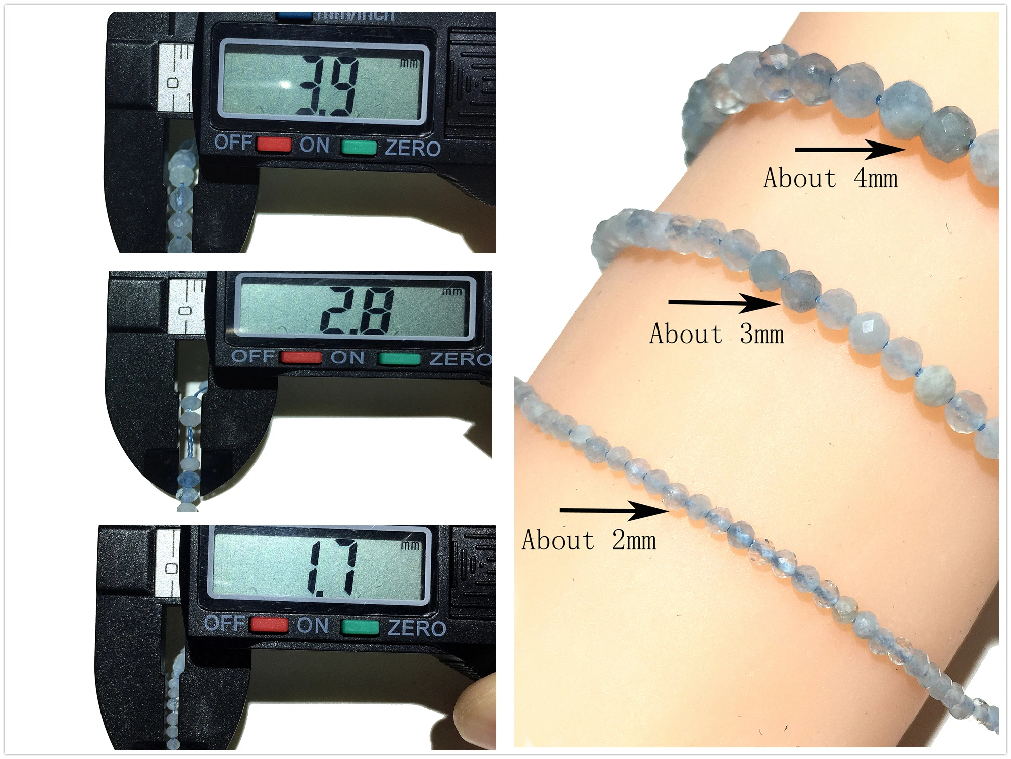 Натуральный аквамарин маленькие граненые круглые бусины россыпью целебные