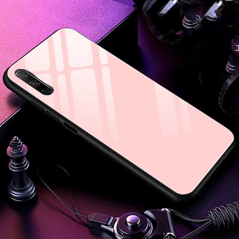 Закаленное Стекло чехол для Huawei Honor 9 X 9x Мягкая силиконовая накладка на заднюю панель для Huawei Honor 9X9 x звездным узором защитный чехол для телефона