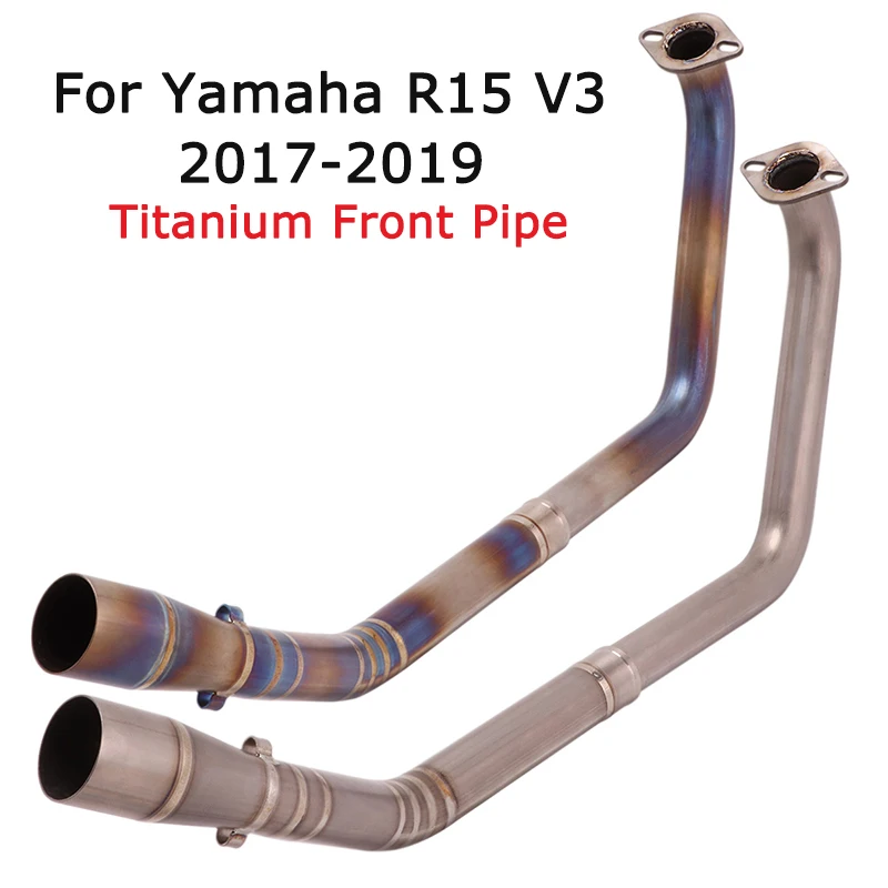 

Slip for Yamaha R15 V3 2017 2018 2019 Motorcycle Titanium Blue Front Link Pipe Header Connect Pipe