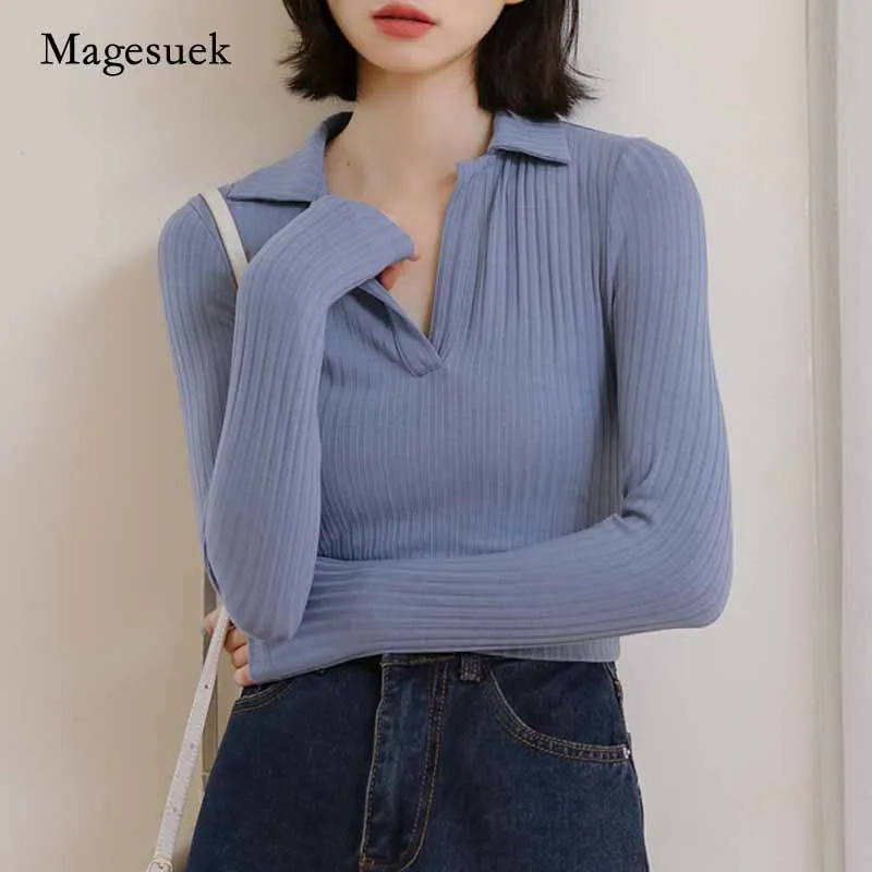 

Модная хлопковая женская блузка с длинным рукавом, осенняя Новая повседневная Офисная Женская рубашка, женские топы, тонкая белая женская б...