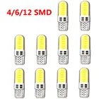 10 шт. COB 4612SMD светодиодный габарисветильник W5W T10 194 168 парковочная лампа Автомобильный Клин CANBUS силикагель яркий белый свет для номерсветильник знака Int