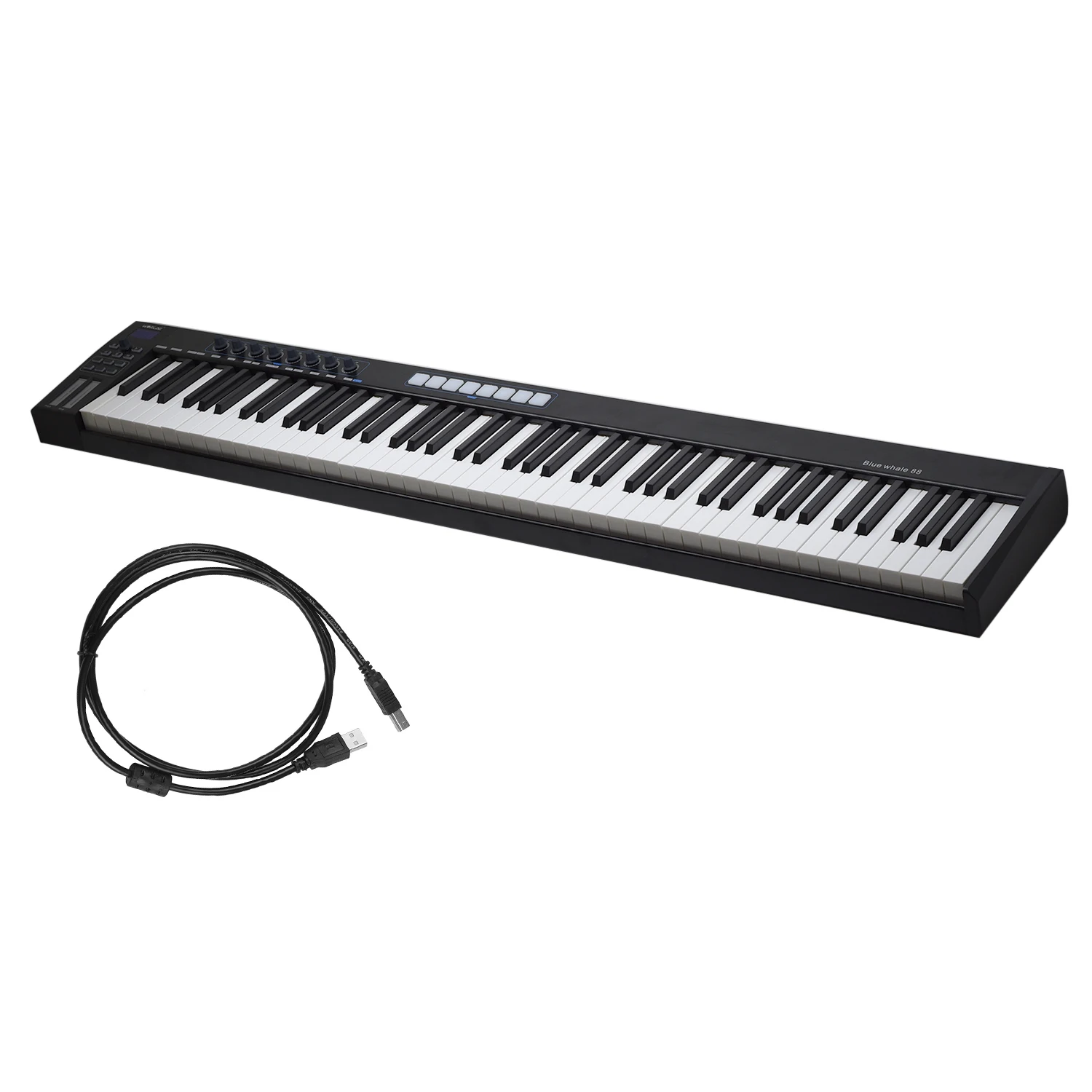 На выбор синий кит 88 USB MIDI контроллер клавиатуры полувзвешенных клавиш 8 RGB