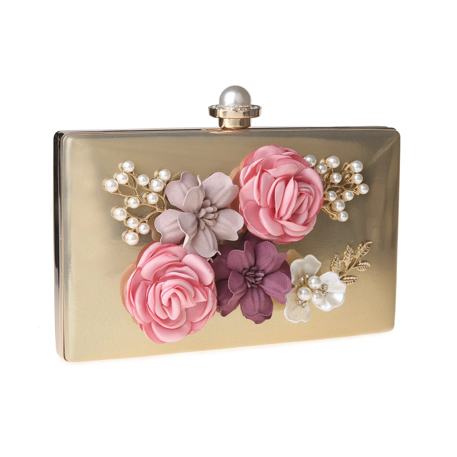 

Women's Bag Women Handbags New Flower Bag Pearl Dinner Bag Square Hand Bag Purses and Handbags Luxury Designer Lipstick Bag
