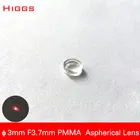 Высокое качество, диаметр 3 мм, Длина фокуса 3,7 мм, акриловая асферическая линза PMMA, лазерный модуль, аксессуары, Фокусирующая линза, настраиваемая