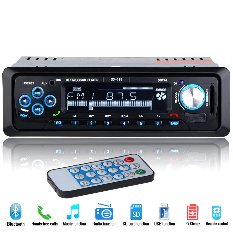 Автомагнитола 1 Din 12 В FM Aux SD USB MP3 | Автомобили и мотоциклы